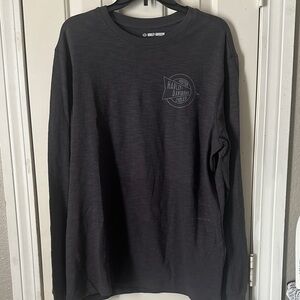 Harley-Davidson Men's Charcoal Long Sleeve Tee
